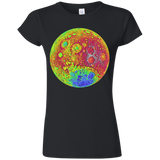 Moon Color Topography Space Shirt