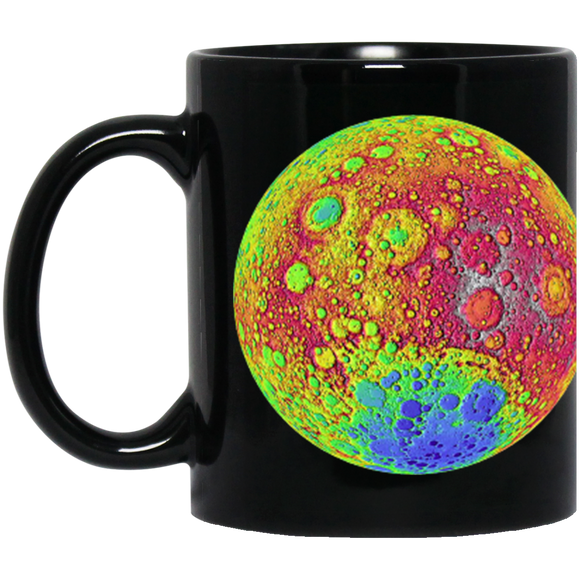 Moon Color Topography Mug